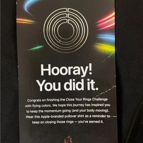 Apple one of a kind pullover - Close Your Rings Challenge award / Ladies Sz M - Picture 4 of 6